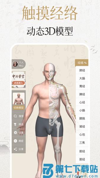 中济经络穴位3D