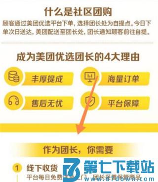 美团优选团长申请教程