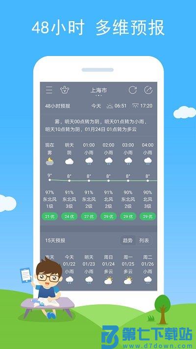 七彩天气预报app v3.11 安卓语音播报版 3