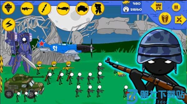 火柴人现代全面战争手游(Stickman War Simulator：Modern)v1.0.3 4