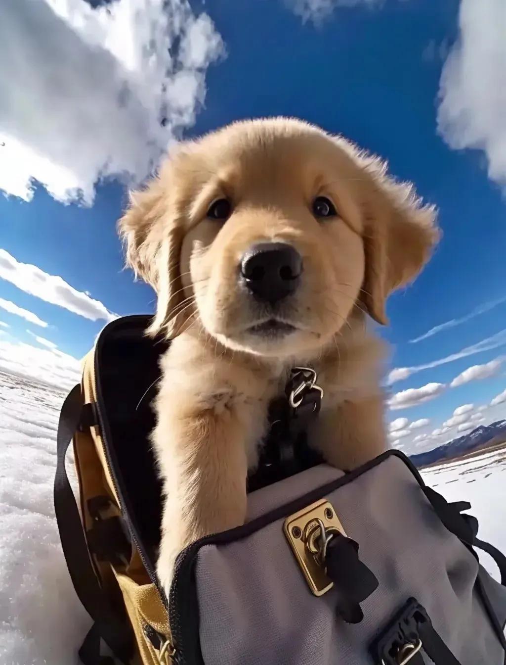 金毛幼犬图片大全大图（白色金毛犬图片）