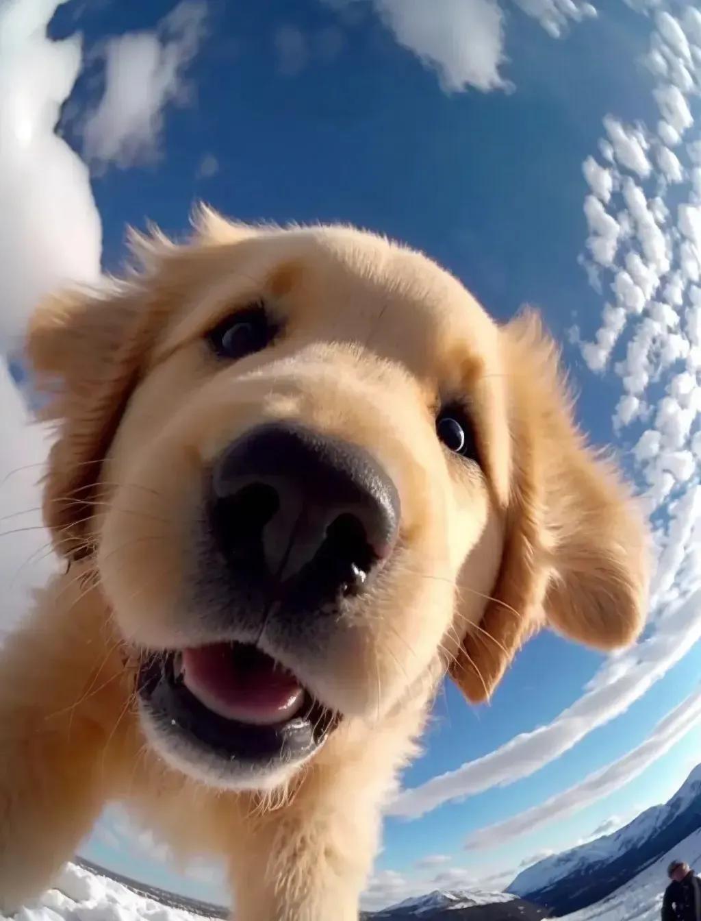 金毛幼犬图片大全大图（白色金毛犬图片）