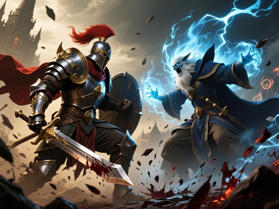 战士豪言对决法师惨败