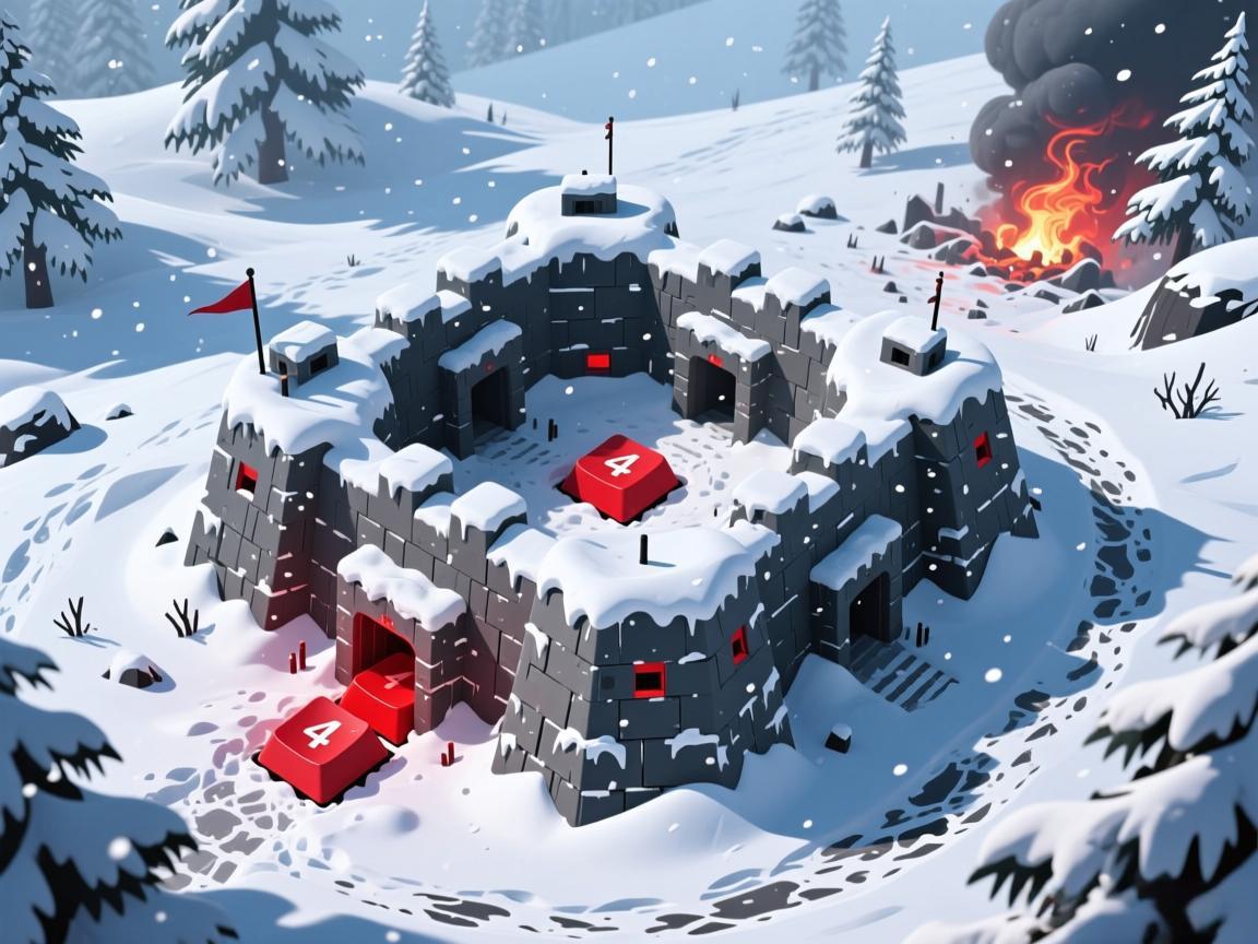 雪地K一键红攻略:4键速通8层地堡