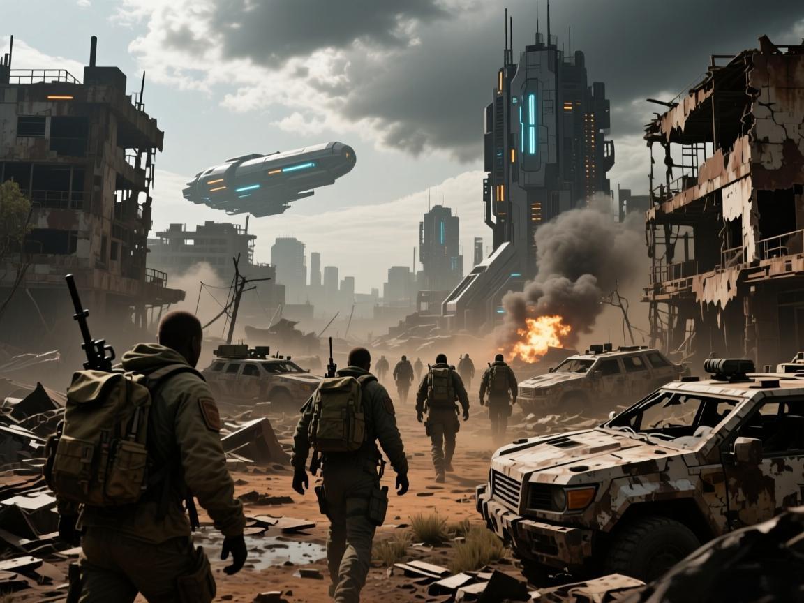 科幻废土立体战场天气随机生存撤离