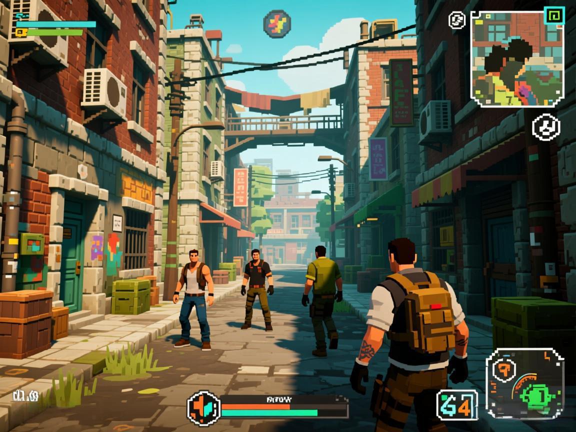 地痞街道2:4人联机开放沙盒冒险