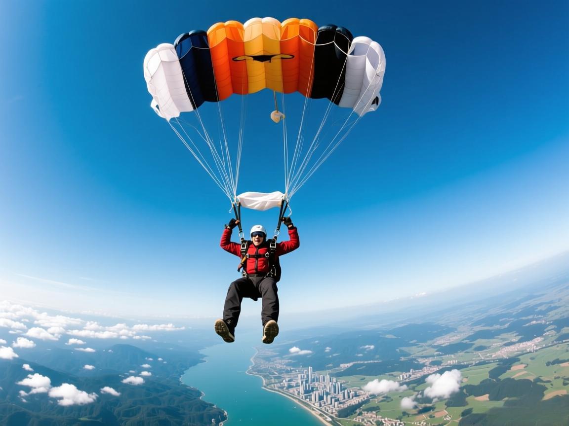 高空跳伞实验成功挑战极限