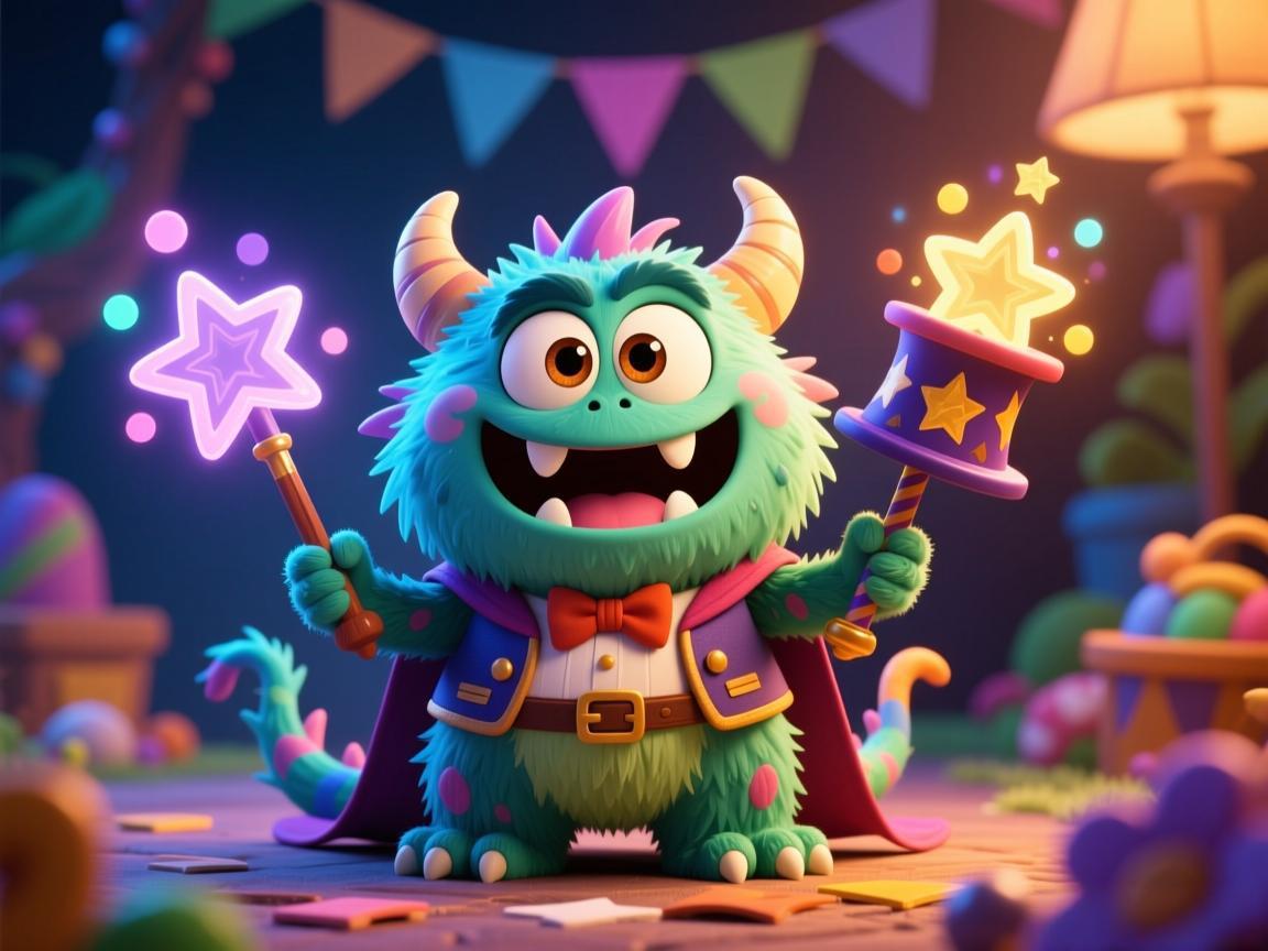 小怪兽求饶变魔术？