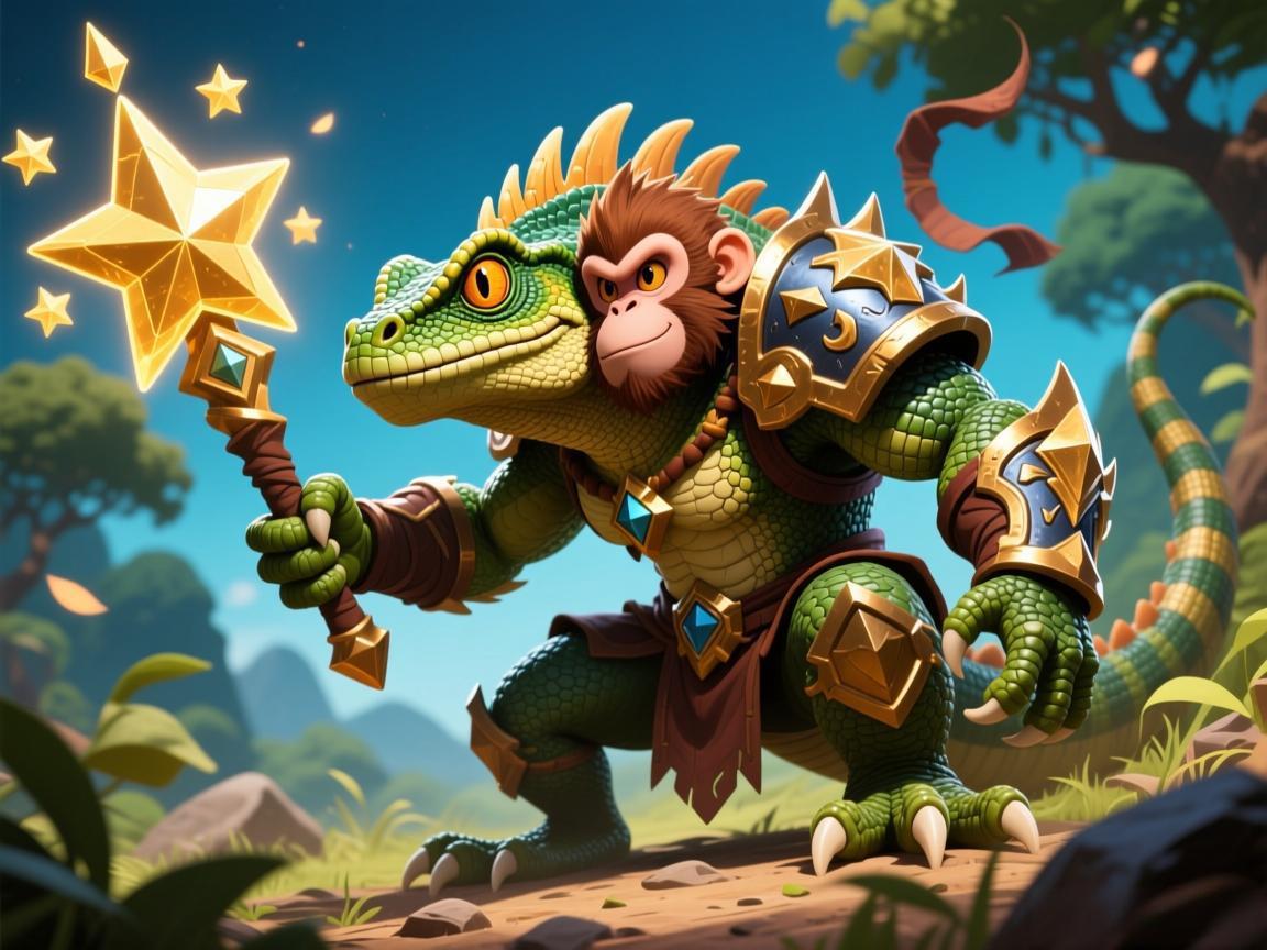 平民猴哥单刷收服7星蜥蜴王