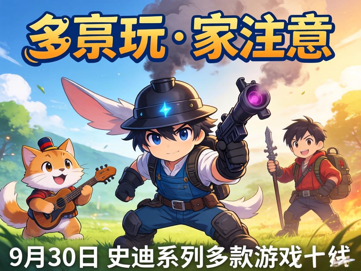Steam玩家注意：9月30日史迪系列多款游戏上线