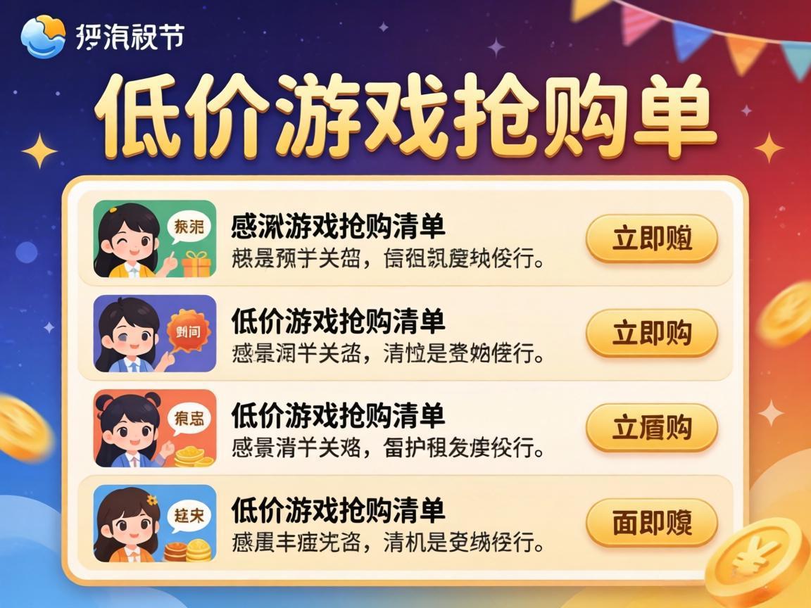 Steam超低价游戏抢购清单