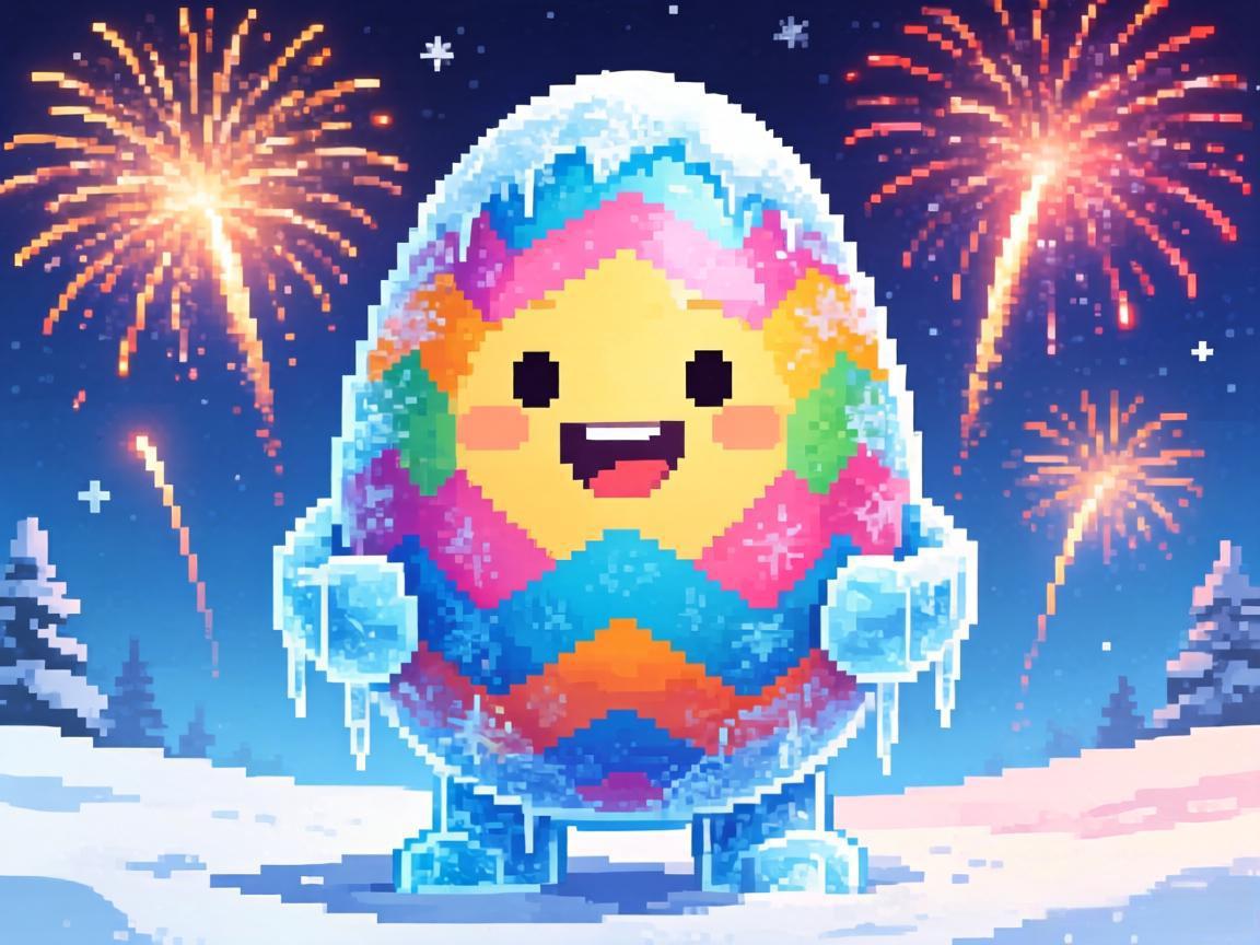 彩蛋隐藏特效：冰冻自己烟花助兴