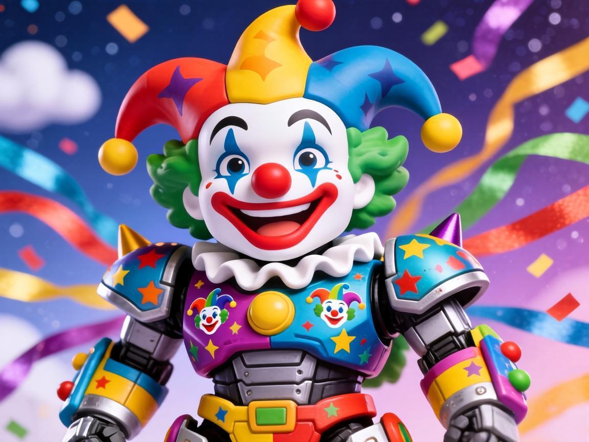 小丑机甲变彩带盲盒笑翻