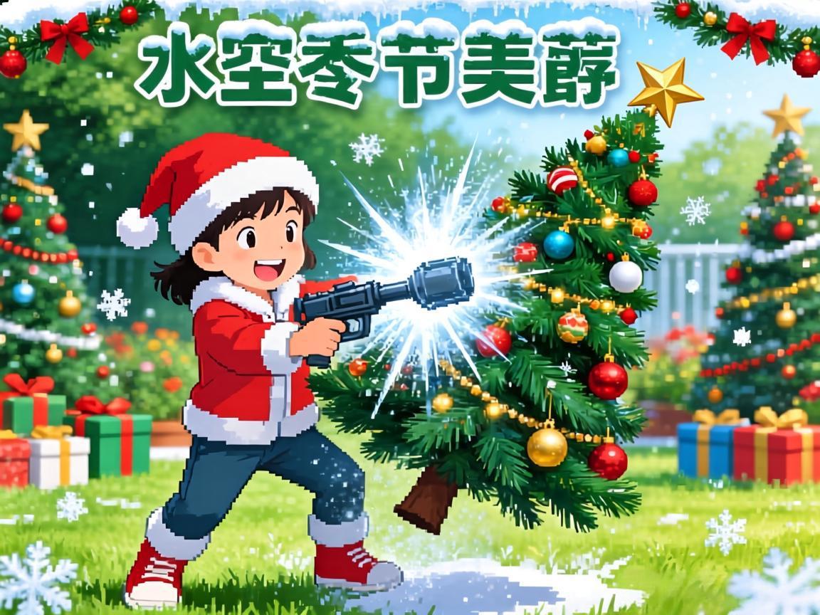 花园暴打圣诞树冰雪节开启