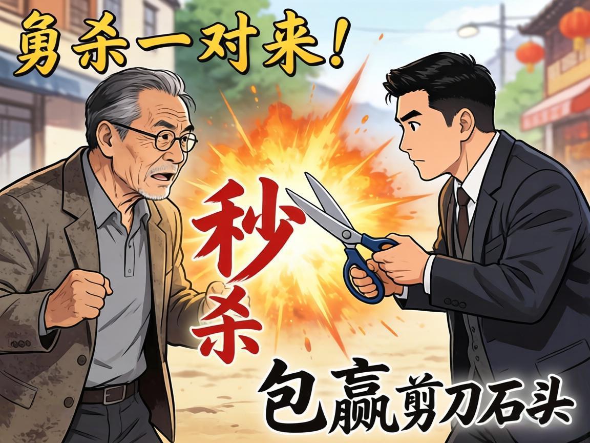 二舅秒杀对手，包赢剪刀石头