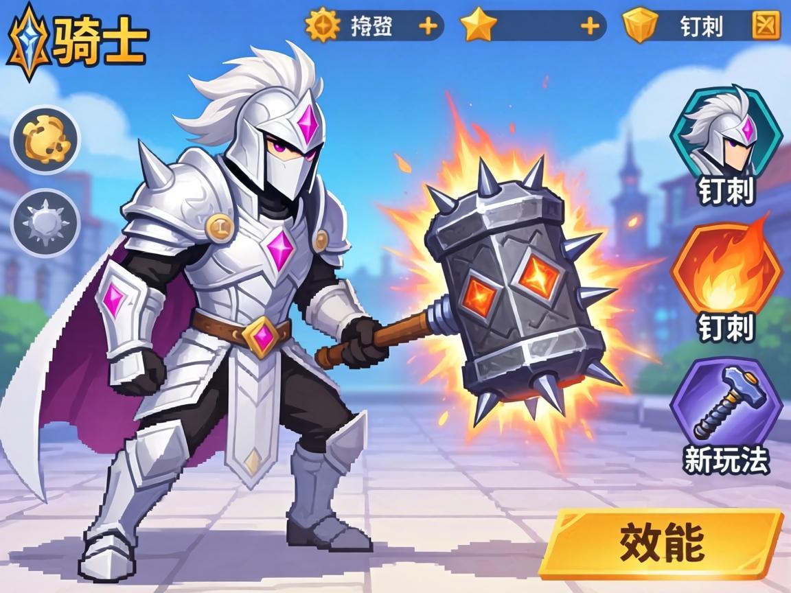 白骑士技能展示：钉刺锤新玩法