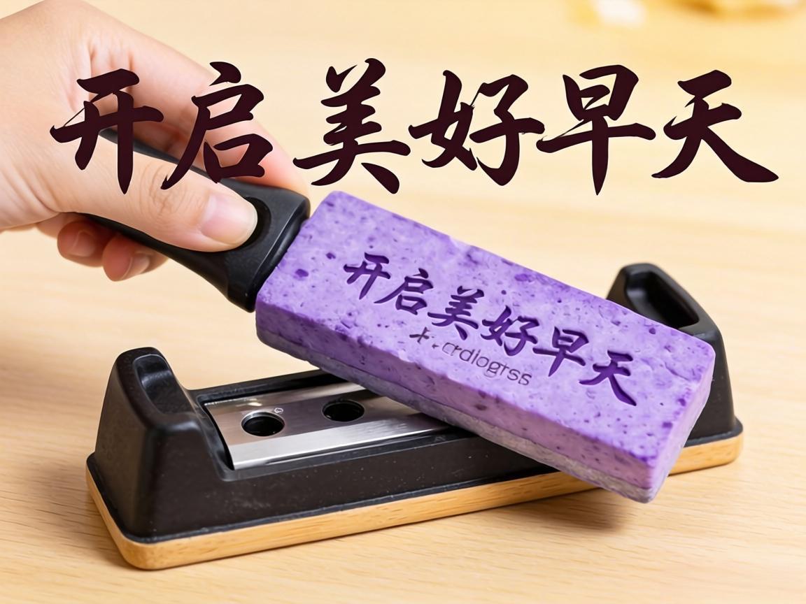 紫色磨刀石开启美好一天