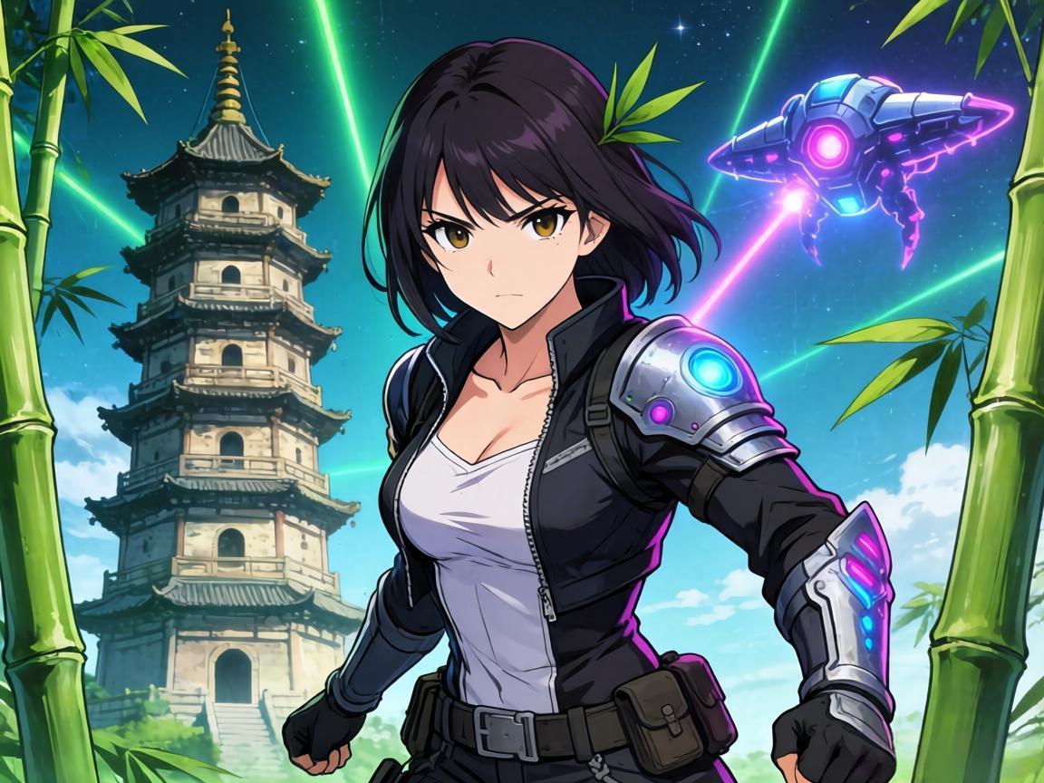 报仇镭射幽浮！嫩竹塔发威